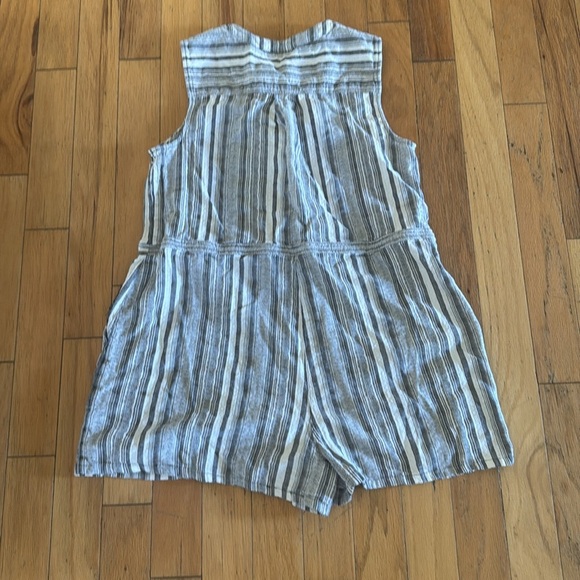 Universal Threads | Blue/Gray & White Striped Romper | 💯 Cotton | size XXL - Picture 6 of 6